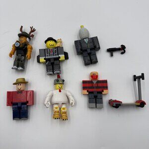 MASTERS OF ROBL0X 6 Action Figures INCOMPLETE NO CODE tktech Chicken Engineer
